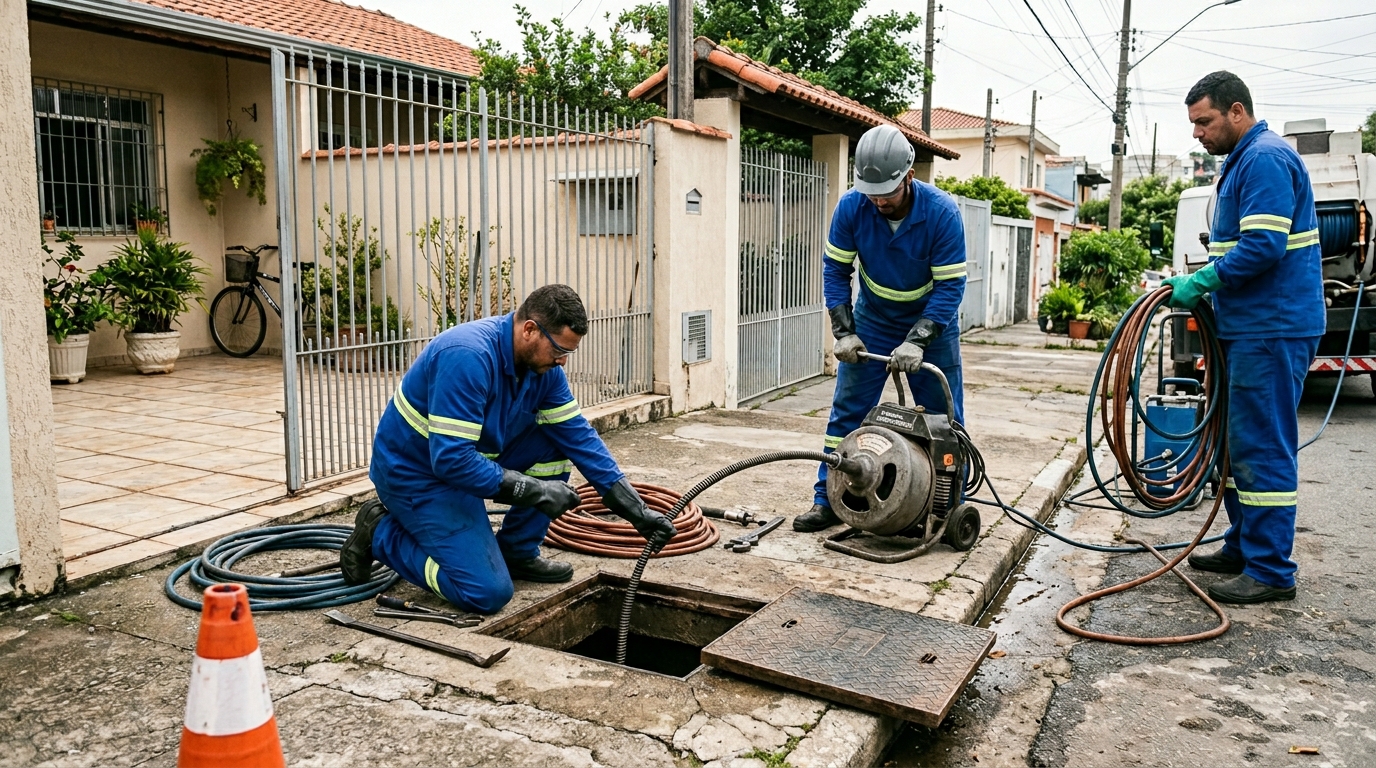 Desentupimento de esgoto em Vila Velha-ES